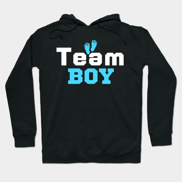 Team Boy Gender Reveal Hoodie by HobbyAndArt